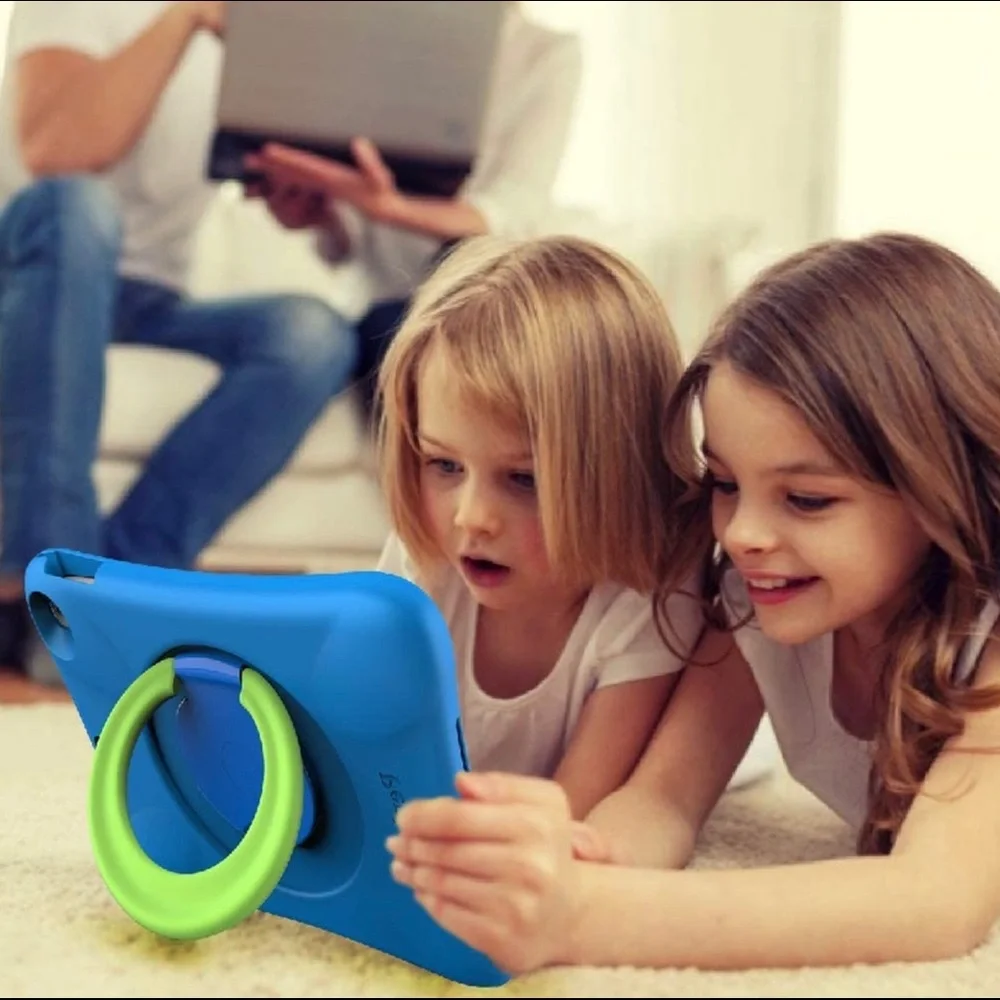 Kids EVA iPad Case (Blue+Green)